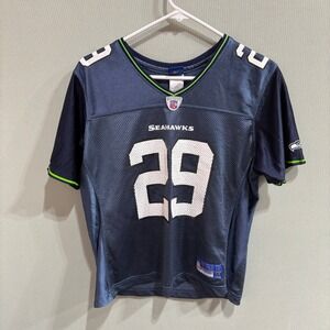 Kids Seattle Seahawks 29 Thomas Football Jersey Reebok NFL Youth L